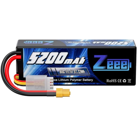 Batterie Lipo 3S 80C 5200mAh Avec Connecteur XT60 (ZEE)
