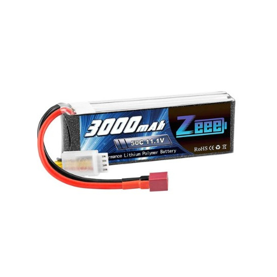 Batterie Lipo 3S 50C 3000mAh Avec Connecteur Dean (ZEE)