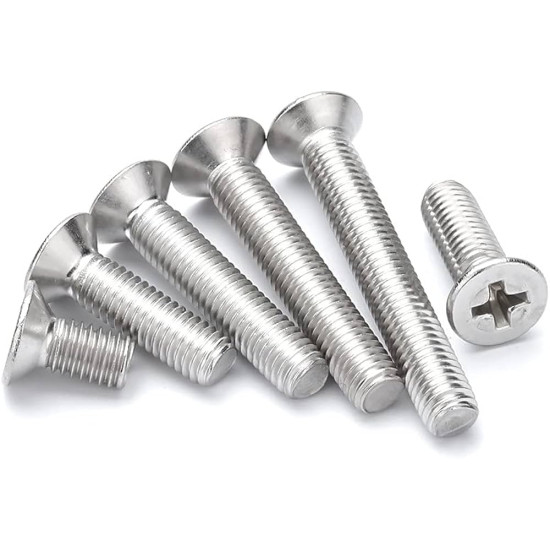 Vis M3x14mm à tête fraisée cruciforme EN INOX 304