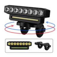 Éclairage 8 LED + 20 SMD Rechargeable Pour Vélo Et Trottinette Électrique