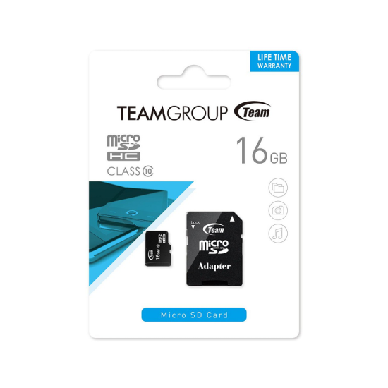 Carte Mémoire 16GO Micro SDHC CLASS 10 TEAMGROUP