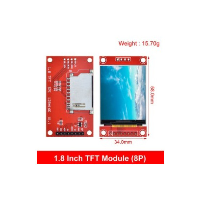 Ecran 1.8" TFT-LCD ST7735...