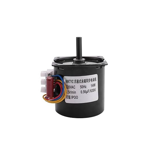 Micro Moteur à Engrenages Synchrone 220V AC 14W 50Hz 60KTYZ