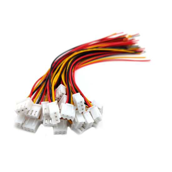 Connecteur JST XH2.54mm 3 Broches Mâle  Avec Câble De 20 cm