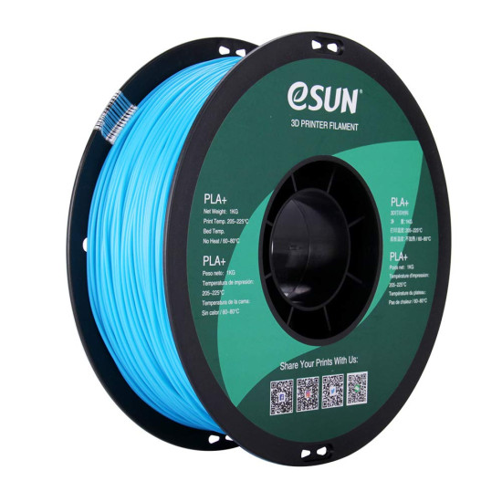 Filament PLA+ Bleu Clair eSUN 1.75mm 1KG