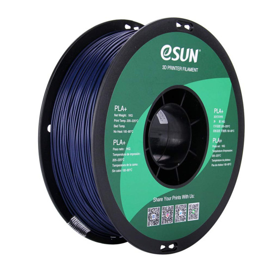 Filament PLA+ Bleu Foncé eSUN 1.75mm 1KG