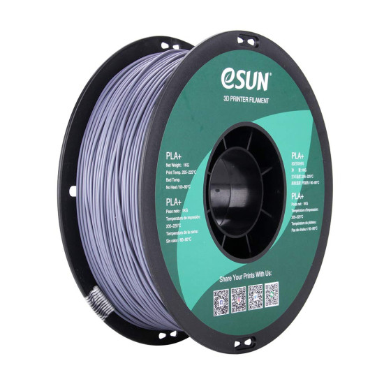 Filament PLA+ Gris eSUN 1.75mm 1KG