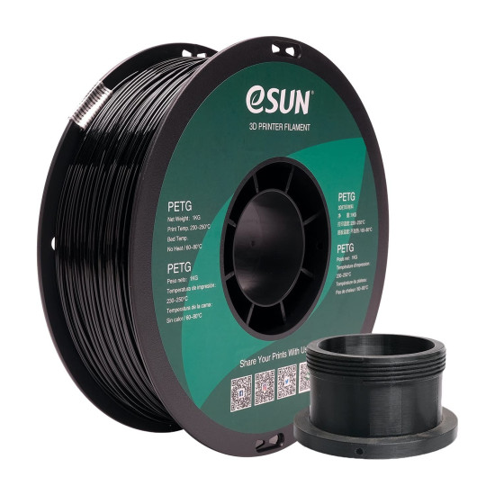 Filament PETG Noir eSUN 1.75mm 1KG