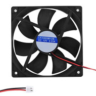Ventilateur 12V 120x120x25mm 0.25A 2 fils