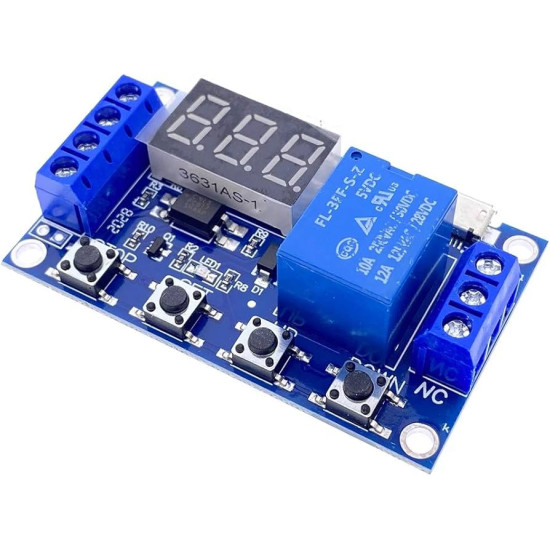 Module Relais Temporisé 1 Canal XY-J02 DC 12V 24V (Interface Micro USB)