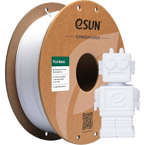 Filament PLA Basic Blanc Froid eSUN 1.75mm 1KG