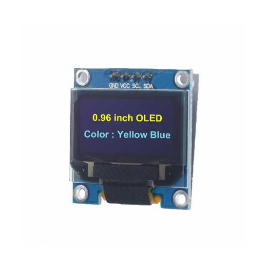 Afficheur 128*64 OLED SSD1306 0.96 Bleu et Jaune